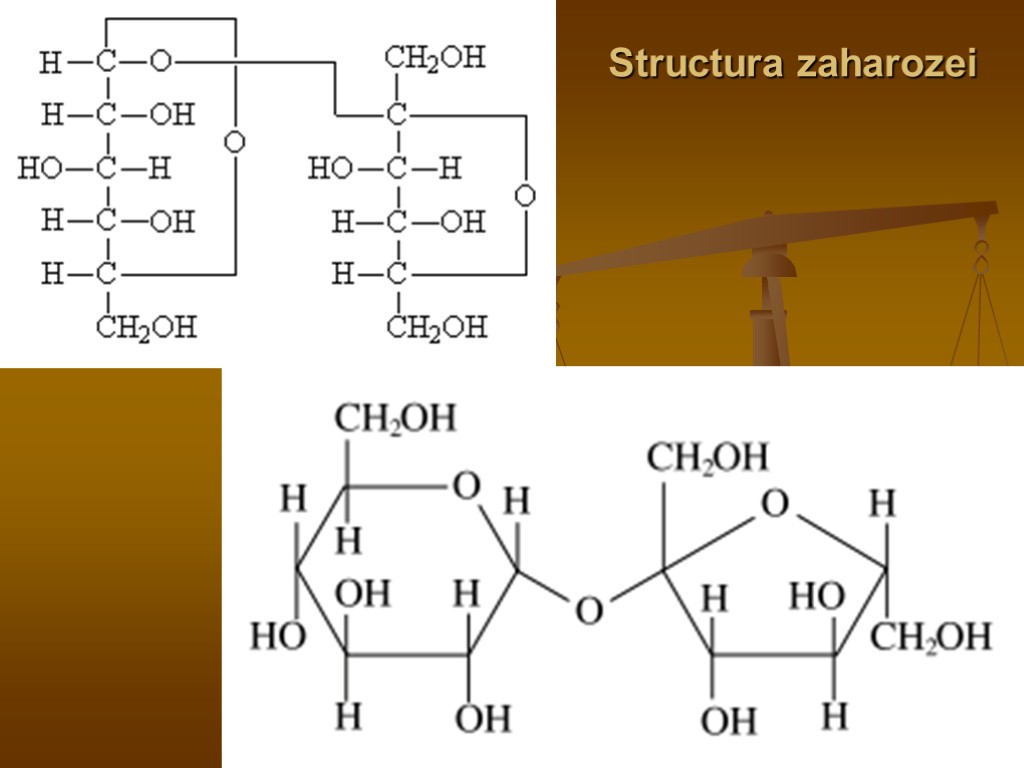 Structura zaharozei